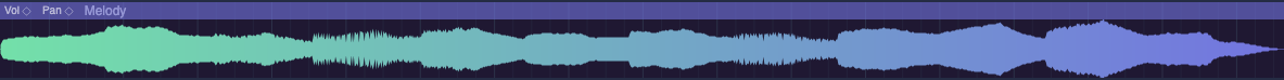 Atmoscapia Melody Generator is a Separate Waveform Clip